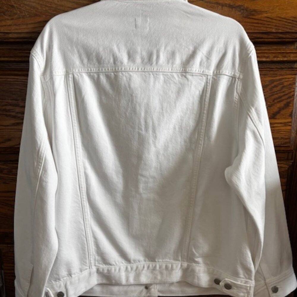J. Crew Relaxed Denim Jacket in White - Picture 4 of 4